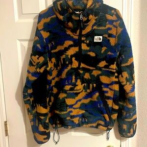 North Face Fleece Camouflage Hoodie